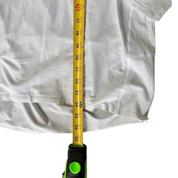 Lululemon Back In Action Long Sleeve Top Womens 10 White Loose Fit Shirt - Picture 10 of 11